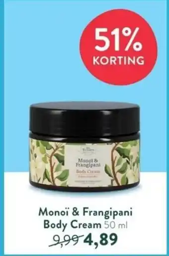 Holland & Barrett Monoi & Frangipani Body Cream 50 ml aanbieding