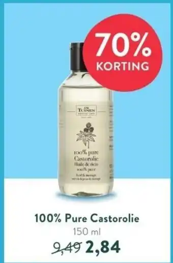 Holland & Barrett De Tuinen 100% Pure Castorolie 150 ml aanbieding