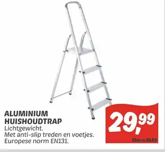 Dekamarkt Aluminum huishoudtrap aanbieding