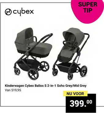 Van Asten BabySuperstore Kinderwagen Cybex S 2-in-1 soho grey/ mid grey aanbieding