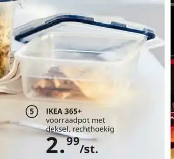 IKEA Ikea 365 voorradpot met denksel, rechthoekig aanbieding