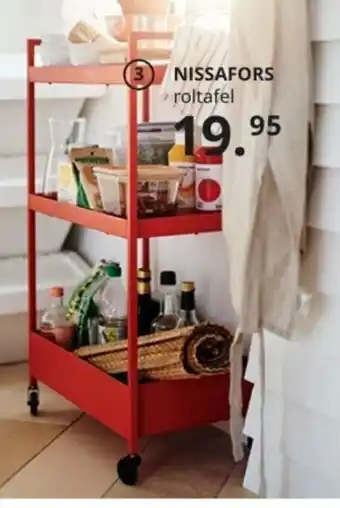 IKEA Nissafors roltafel aanbieding