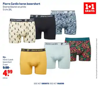 Makro Pierre cardin heren boxershort aanbieding