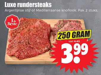 Dirk Luxe rundersteaks aanbieding