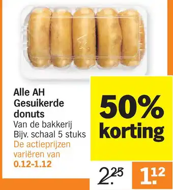 Albert Heijn Alle ah gesuikerde donuts aanbieding