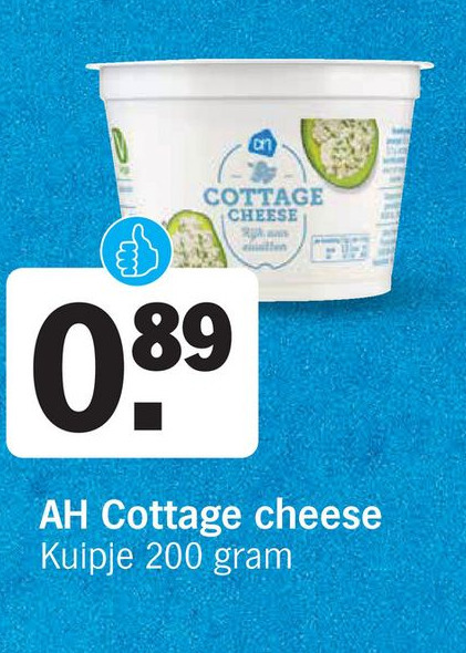 Ah cottage cheese aanbieding bij Albert Heijn