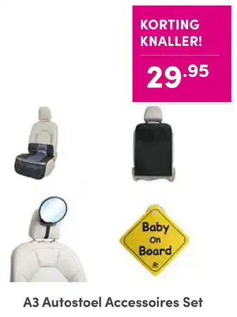 Baby & Tiener A3 Autostoel Accessoires Set aanbieding