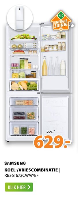 Expert Samsung koel-/vriescombinatie aanbieding