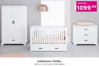 Baby & Tiener Babykamer Malibu ledikant, commode & kledingkast aanbieding