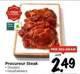 Vomar Voordeelmarkt Procureur steak aanbieding