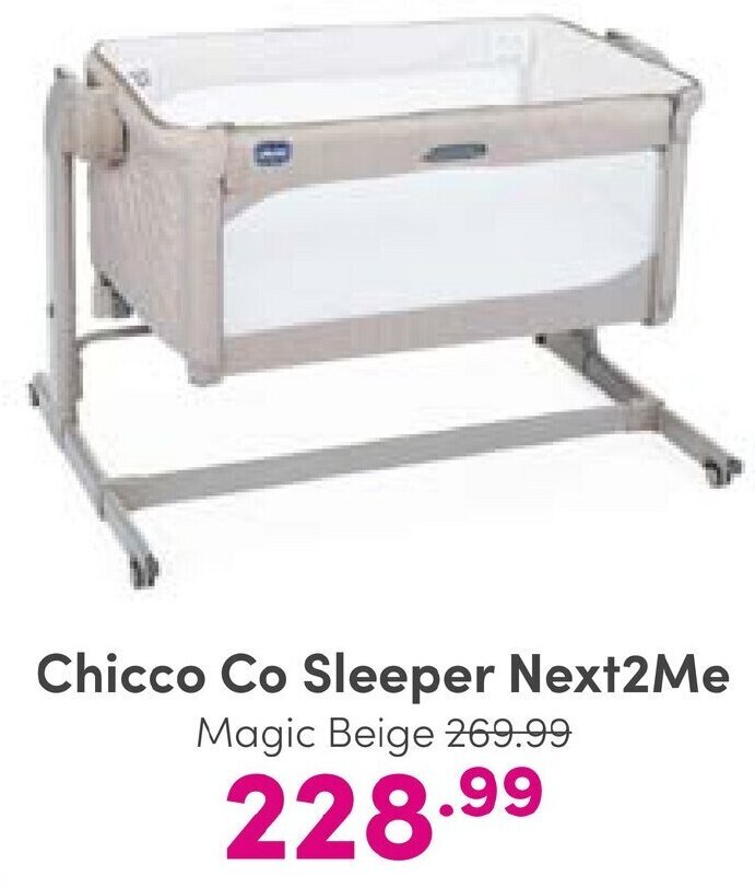 Chicco Co Sleeper Next2Me Magic Beige aanbieding bij Baby & Tiener