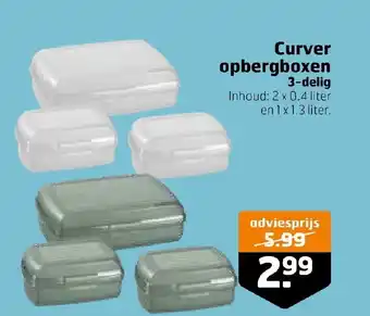 Trekpleister Curver opbergboxen 3-delig aanbieding