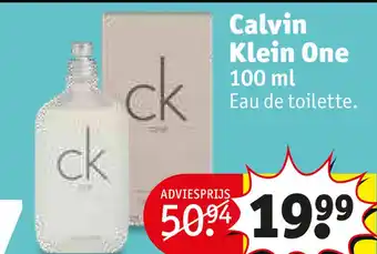 Kruidvat Calvin klein one 100 ml aanbieding