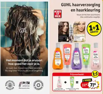 Kruidvat V guhl haarverzorging en haarkleuring aanbieding