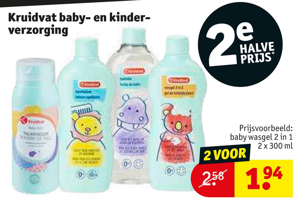 Kruidvat baby en kinder aanbieding bij Kruidvat