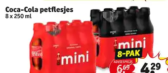 Kruidvat Coca-cola petflesjes 8 x 250 ml aanbieding