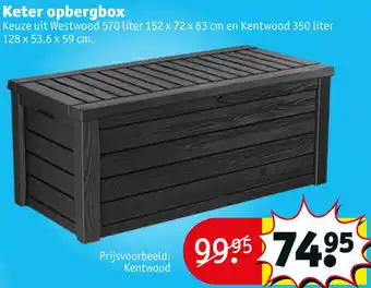 Kruidvat Keter opbergbox aanbieding