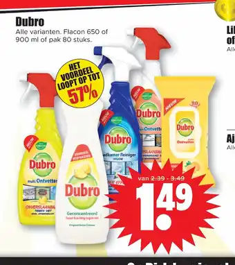 Dirk Dubro alle varianten aanbieding