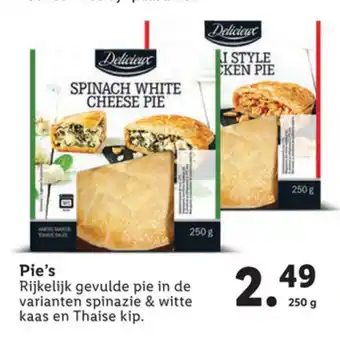 Lidl Delicieux Pie's 250g aanbieding