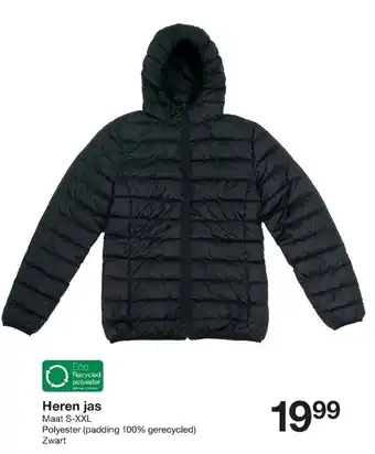 Zeeman Heren jas Maat S-XXL aanbieding