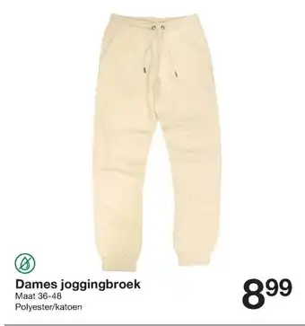 Zeeman Dames joggingbroek Maat 36-48 aanbieding