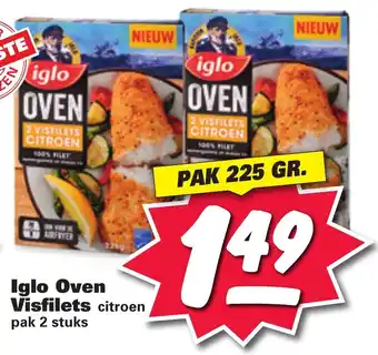 Nettorama Iglo Oven Visfilets 225gr aanbieding