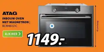 Expert Atag inbouw oven met magnetron | bcm46121c aanbieding