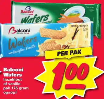 Nettorama Balconi Wafers 175 gram aanbieding