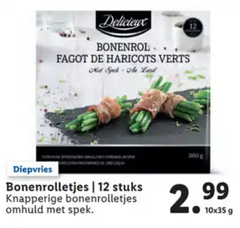 Lidl Delicieux Bonenrolletjes 10*35g aanbieding