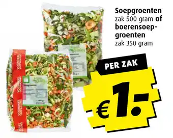 Boni Soepgroenten 500 gram boerensoepgroenten 350 gram aanbieding