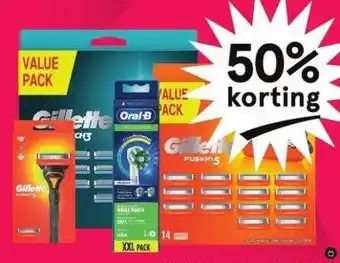 Etos Oral-b en gillette voordeelpakken en gillette scheerapparaten aanbieding