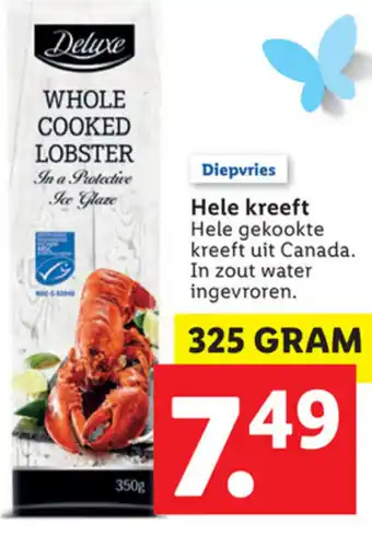 Lidl Delicieux Hele kreeft 325g aanbieding