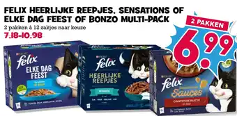 Boon`s Markt Felix heerlijke reepjes, sensations of elke dag feest of bonzo multi-pack aanbieding