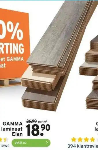 GAMMA Gamma laminaat elan aanbieding