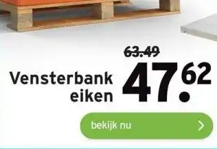 GAMMA Vensterbank eiken aanbieding