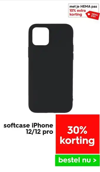 HEMA Softcase iphone 12/12 pro aanbieding