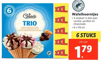 Lidl Wafelhoorntjes aanbieding