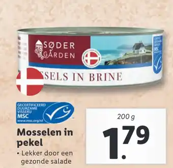 Lidl Mosselen in pekel aanbieding