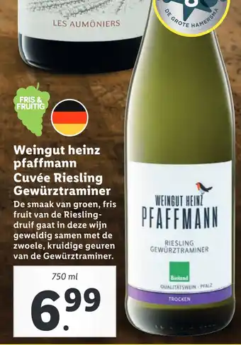 Lidl Weingut heinz pfaffmann cuvée riesling gewürztraminer aanbieding