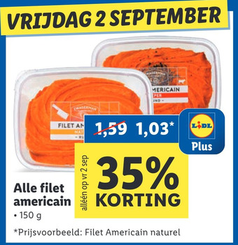Lidl Alle filet americain aanbieding