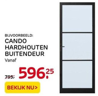 Praxis Cando hardhouten buitendeur aanbieding