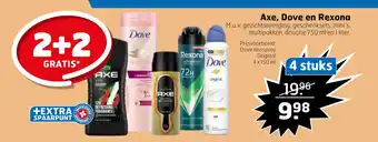 Trekpleister Axe, dove en rexona aanbieding