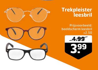 Trekpleister Trekpleister leesbril aanbieding
