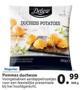 Lidl Delicieux Pommes duchesse 600g aanbieding
