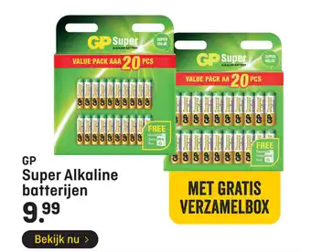 Hubo GP Super Alkaline batterijen aanbieding