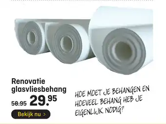 Hubo Renovatie glasvliesbehang aanbieding