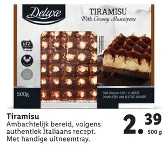 Lidl Delicieux Tiramisu 500g aanbieding