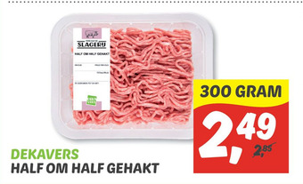 Dekamarkt Dekavers half om half gehakt aanbieding