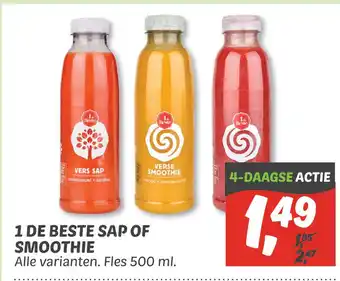 Dekamarkt 1 de beste sap of smoothie aanbieding