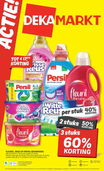 Dekamarkt Fleuril, reus of persil wasmiddel aanbieding